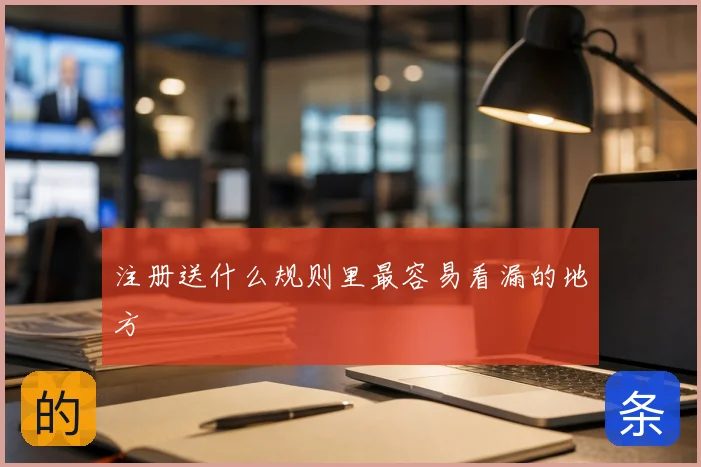 注册送什么规则里最容易看漏的地方